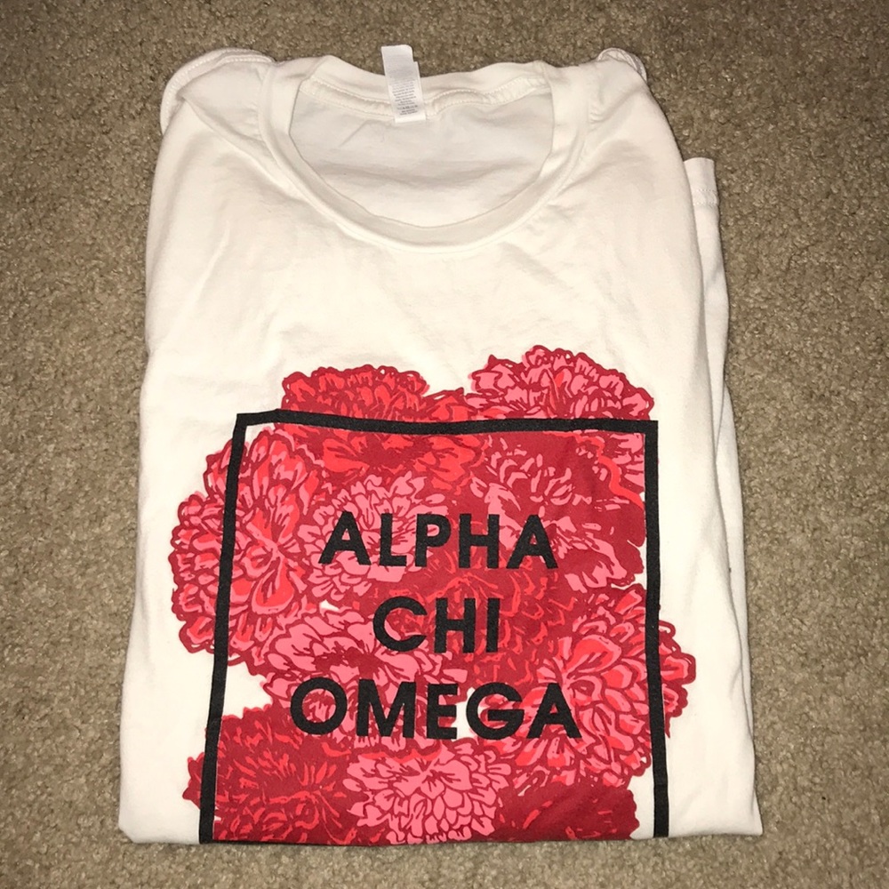 Alpha Chi Omega floral shirt